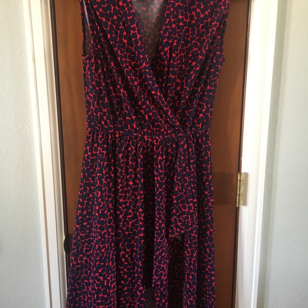 BCBG Maxazria XS Navy and Red dress